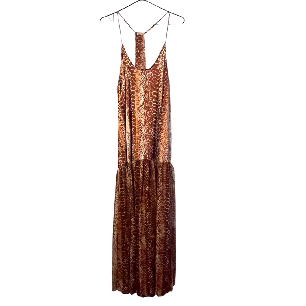 Anthropologie Sleeveless Sheer Midi Dress XL Women's Casual Printed NWT - Picture 13 of 15